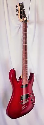 Mitchell MD300 Dark Red String Thru Locking Machines Electric Guitar Used • $289.95