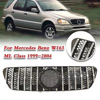 Car Front Bumper Grille For 1999 2000 2001-2004 2002 Mercedes Benz W163 ML Class • $94.29