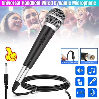 Wired Cardioid Dynamic Handheld Microphone Professional Mic With On/Off Switch • $14.98