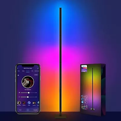 £44.99 • Buy IBAYE Smart LED Floor Lamp, RGB Corner Floor Lamp IB0002 With Remote Brand New