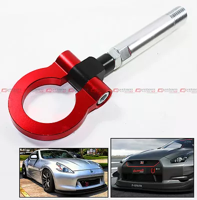 $43.03 • Buy Red Jdm Folding Ring Screw On Front/rear Bumper Tow Hook For Nissan 350z 370z