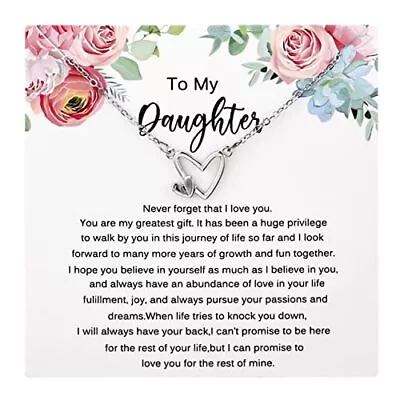 Mother Daughter NecklaceDaughter Gifts From Mom And DadTo My Daughter 3 • $20.23
