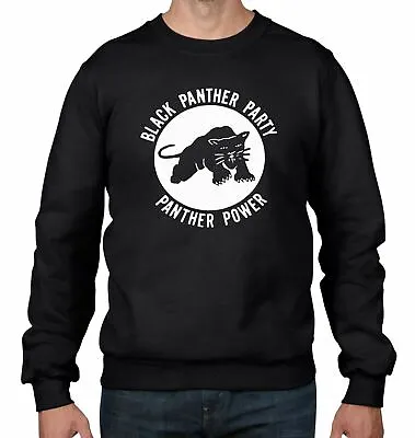 Black Panther Peoples Party Men's Sweatshirt Jumper - Malcolm X • $51.05