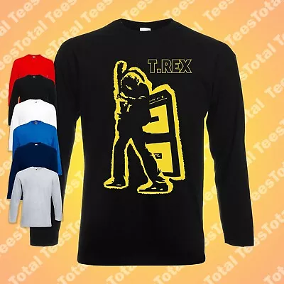 T Rex Marc Bolan Electric Warrior Long Sleeve T-Shirt Tee | Tyrannosaurus Rex • $23.42