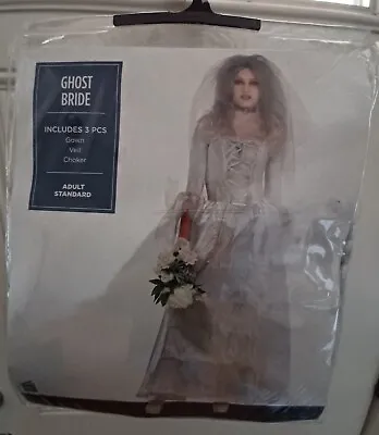 Ghost Bride Halloween Costume Size Adult Standard Fancy Dress • $150