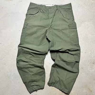 VINTAGE 70s 1974 Vietnam US Army Cold Weather Field Trousers Pants Large 38x29 • $99.99