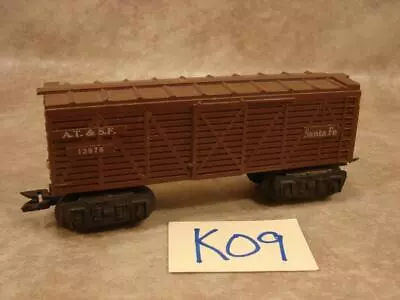 K09b Vintage Marx O Scale Cattle Stock Car At&sf 13975 Santa Fe • $19.99