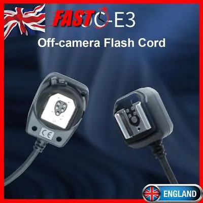 Off-Camera Flash Sync Extension Cord 1.2m Camera Extension Cable For Canon 580EX • £15.89