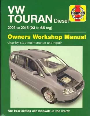 Vw Touran 1.61.92.0 Tdissebluemotionsportdiesel Haynes Manual 2003-2015 • $31.12