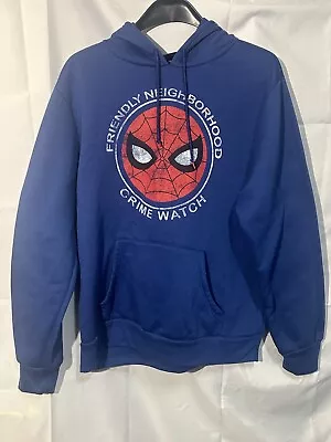 Marvel Spider-Man Friendly Neighborhood Crime Watch Hoodie Pullover Mens Size Xl • $18.99
