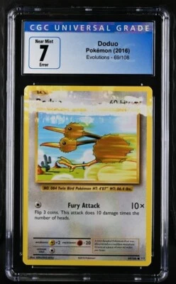 $199.99 • Buy Pokemon CGC 7 Doduo INK ERROR 69/108 XY Evolutions