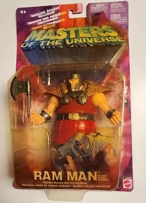 2002  RAM MAN  MASTERS OF THE UNIVERSE MOTU Mattel Red Outfit Vintage NEW NIP • $19.34