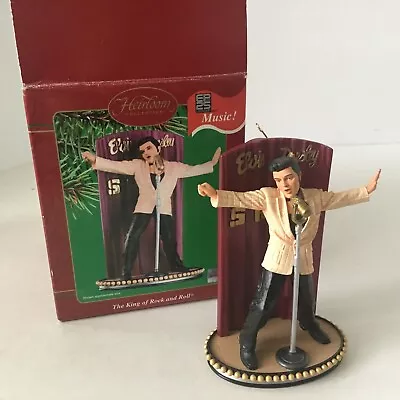 Carlton Cards Christmas Ornament Elvis The King Of Rock And Roll Sings • $17.99