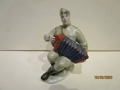 £22 • Buy USSR Lomonosov Porcelain  - Terkin With Accordion Figure