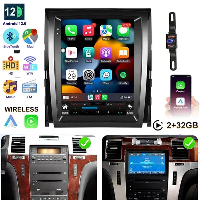Apple Carplay For Cadillac Escalade 2007-2014 Android 12 Car Stereo Radio GPS BT • $199