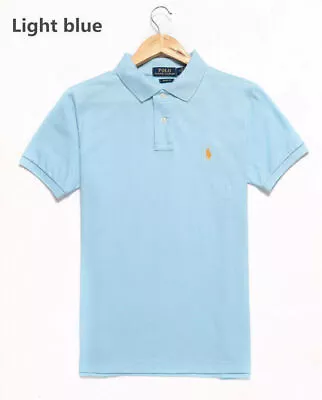 Ralph-Lauren Men Polo Shirt Polo T-Shirt Tops Casual Shirts With Logo Cotton UK • £21.10