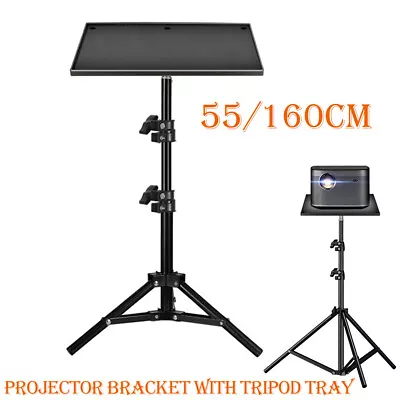 Adjustable DVD Projector Bracket Laptop DJ Tripod Stand Height With Trays Tripod • £14.47