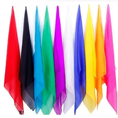 10pcs Magic Silk 45*45cm Magician Ultra-thin Scarves Multicolor Magic Tricks Fun • $13