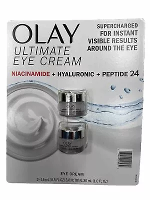 2 PACK Olay Ultimate Niacinamide + Hyaluronic + Peptide Eye Cream 0.5 Fl Oz • $42.72