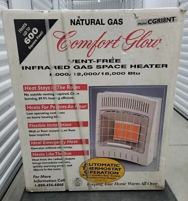 New Comfort Glow CGR 18NT 18000 BTU Gas Wall Mount Ventless Heater • $279