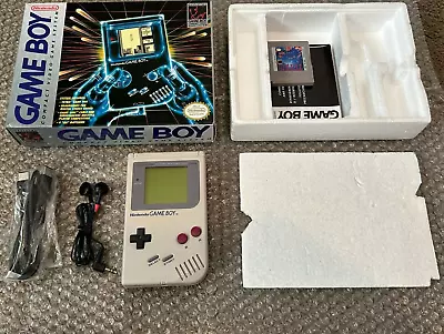 Original Nintendo Game Boy  Handheld System Console Gray DMG-01 Complete In Box • $249.90