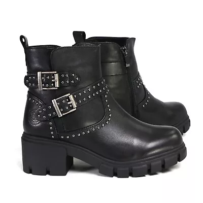 Milwaukee Performance Leather MBL9446 Women's ‘Siren’ Black Leather Studded • $109.99