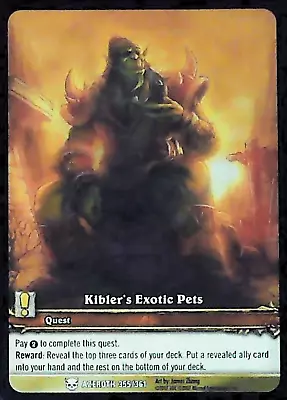 World Of Warcraft TCG Kibler's Exotic Pets (Extended Art) - Heroes Of Azeroth 35 • $0.99