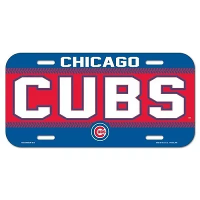 CHICAGO CUBS ~ (1) Official MLB Team Logo Color License Plate ~ New! • $9.99