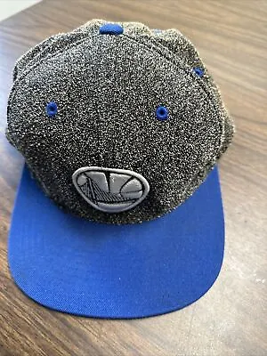 Mitchell & Ness Golden State Warriors Grey Blue Pop Adjustable Snapback Hat Cap • $13.99