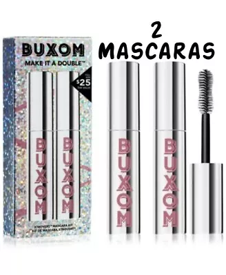 BUXOM Xtrovert Mascara 0.41oz/12mL Each Full Size Xtra Black NEW In Box (2 Pack) • $15.96