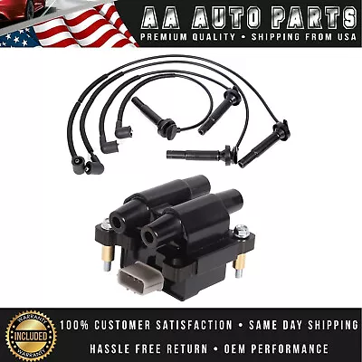 Set Of 1 Ignition Coil & Wire Set For Subaru Impreza Forester H4 2.5L 2009-2011 • $75.64