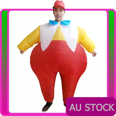 Mens Tweedle Dee Tweedle Dum Costume Alice In Wonderland Inflatable Book Week • £29.43