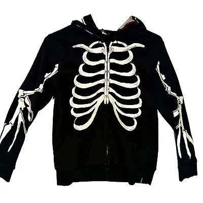 Tony Hawk Zip Full Bird Skeleton Mask Hoodie Teen Boy Size M  • $12.50