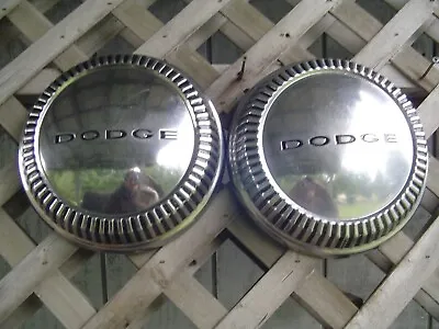 Two Vintage Plymouth Dodge Chrysler Police Hubcaps Wheel Covers Charger  Mopar • $187.50