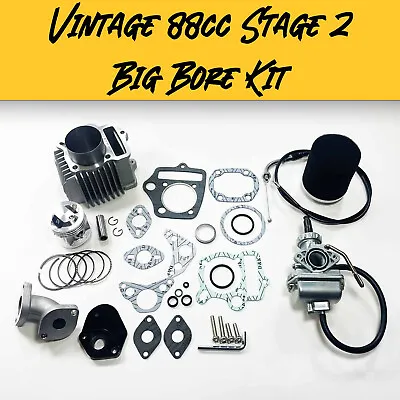 88cc Stage 2 Vintage Big Bore Kit For Honda CT70 SL70 ATC70 TRX70 50 Caliber • $244.99