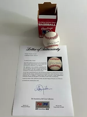 Mickey Mantle Autographed Baseball PSA/DNA With LOA (1988 Show Ad Orig. Owner) • $977.77