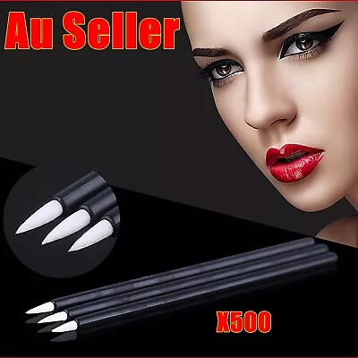 $6.95 • Buy 100/500pcs Disposable Lip Eyeliner Brush Eye Liner Wands Applicator Makeup Tool
