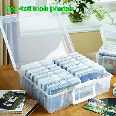 Jumbo Photo Storage Box 1600 4x6  Picture Album Organizer Container Craft Case • £19.90