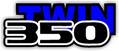 Twin 350 Decals Fits Yamaha Banshee 350 87-04 Black And Blue Plastic Stickers • $13.95