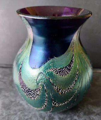 Okra Iredescent Vase  Hight Aprox 4  Inch-- Width 4  • £35