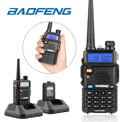 £24.95 • Buy Baofeng UV-5R Walkie Talkie UHF VHF Dual Band Two-Way Radio With Headsets UK