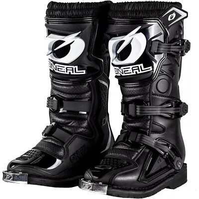 Oneal MX 2023 Rider Pro Black Kids Mini Motocross Dirt Bike Boots • $169.95