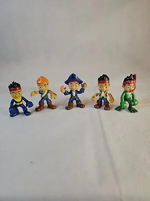 Disney's Jake And The Neverland Pirates 3  Poseable Figure Pirate Toy Bundle  • £17