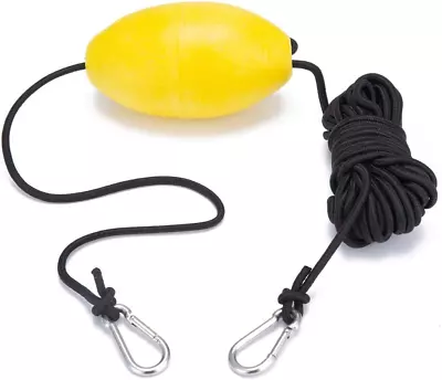 Buoy Ball Float Leash 30 Ft & Stainless Steel Hook For Fishing Drift Anchors Sys • $22.94