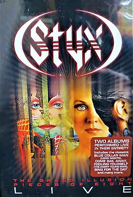 STYX Live Concert NEW! DVD  2 Albums Grand IllusionPieces Of Eight 2 Hours • $9.88