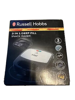 £35.50 • Buy Russell Hobbs 24540 3-in-1 Sandwich Toaster Black / Stainless Steel