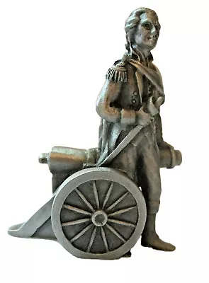 SEBASTIAN MINIATURE PF-006 George Washington & Cannon HUDSON PEWTER • $16.88