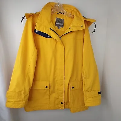  Pacific Trail Jacket Womens Medium Yellow Full Zip Windbreaker  Snap Pockets • $16.99