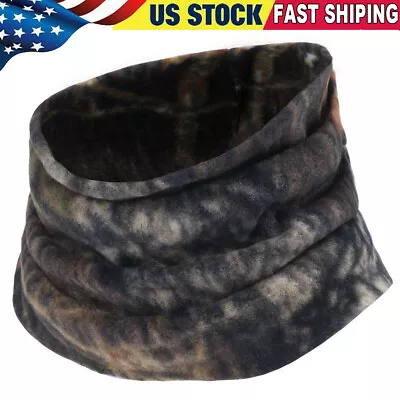 Camo Polar Neck Warmer Gaiter Winter Fleece Ski Face Mask Cover For Cold Weather • $3.99