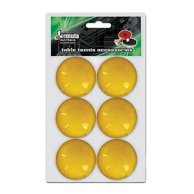 Formula Table Tennis Ball Ping Pong Balls 6 Pack ORANGE 1 Star Value  • $14.95